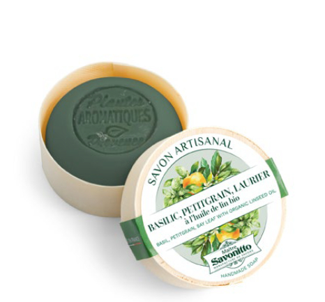 Basilikum-, Petitgrain- & Lorbeer-Seife 100g