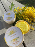 Mimosa-Seife in Holzkiste 100g