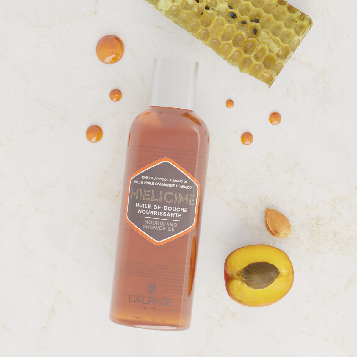 Huile de Douche & Massage Nourrissante Mielicime