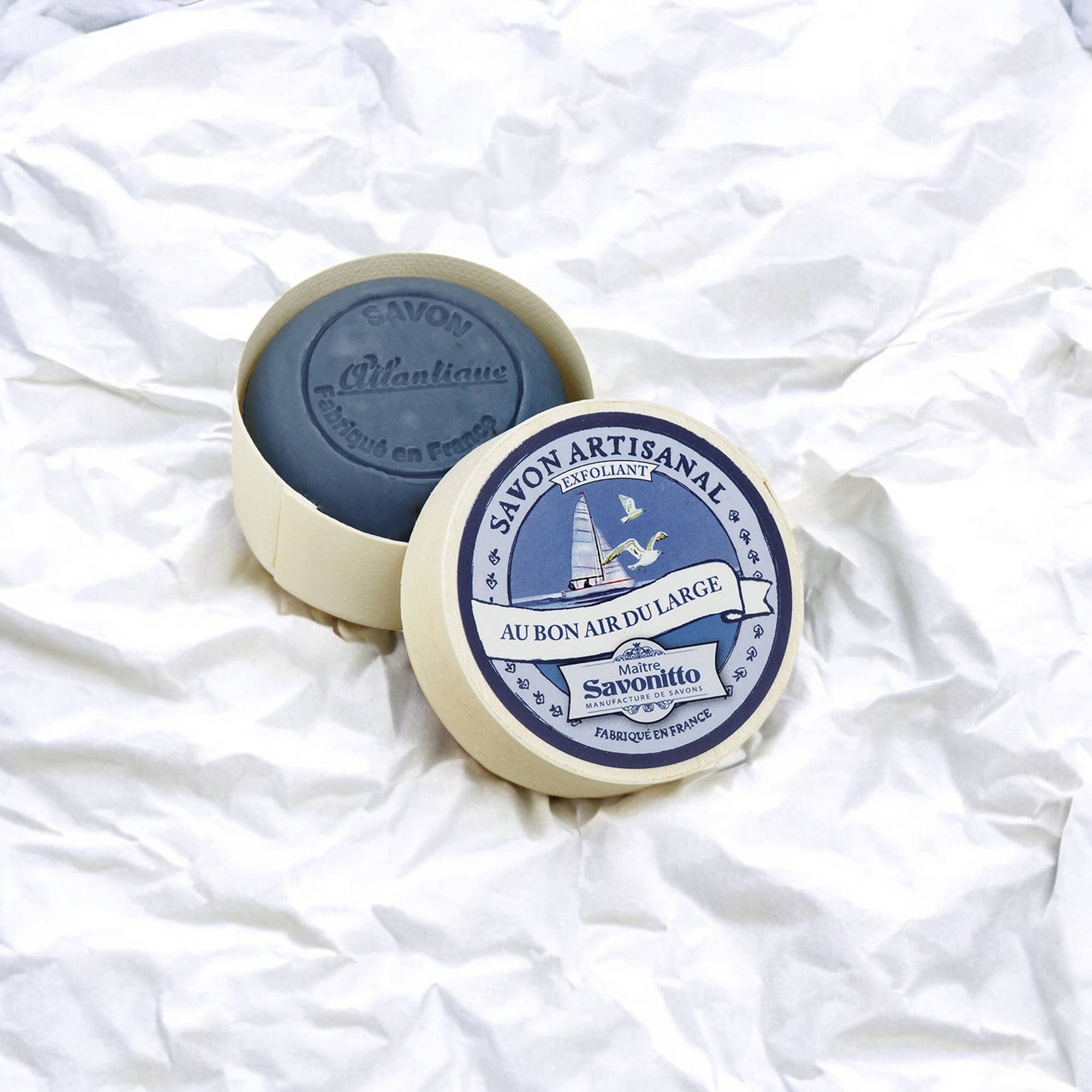 Seife Duft "Marine" in Holzkiste 100g