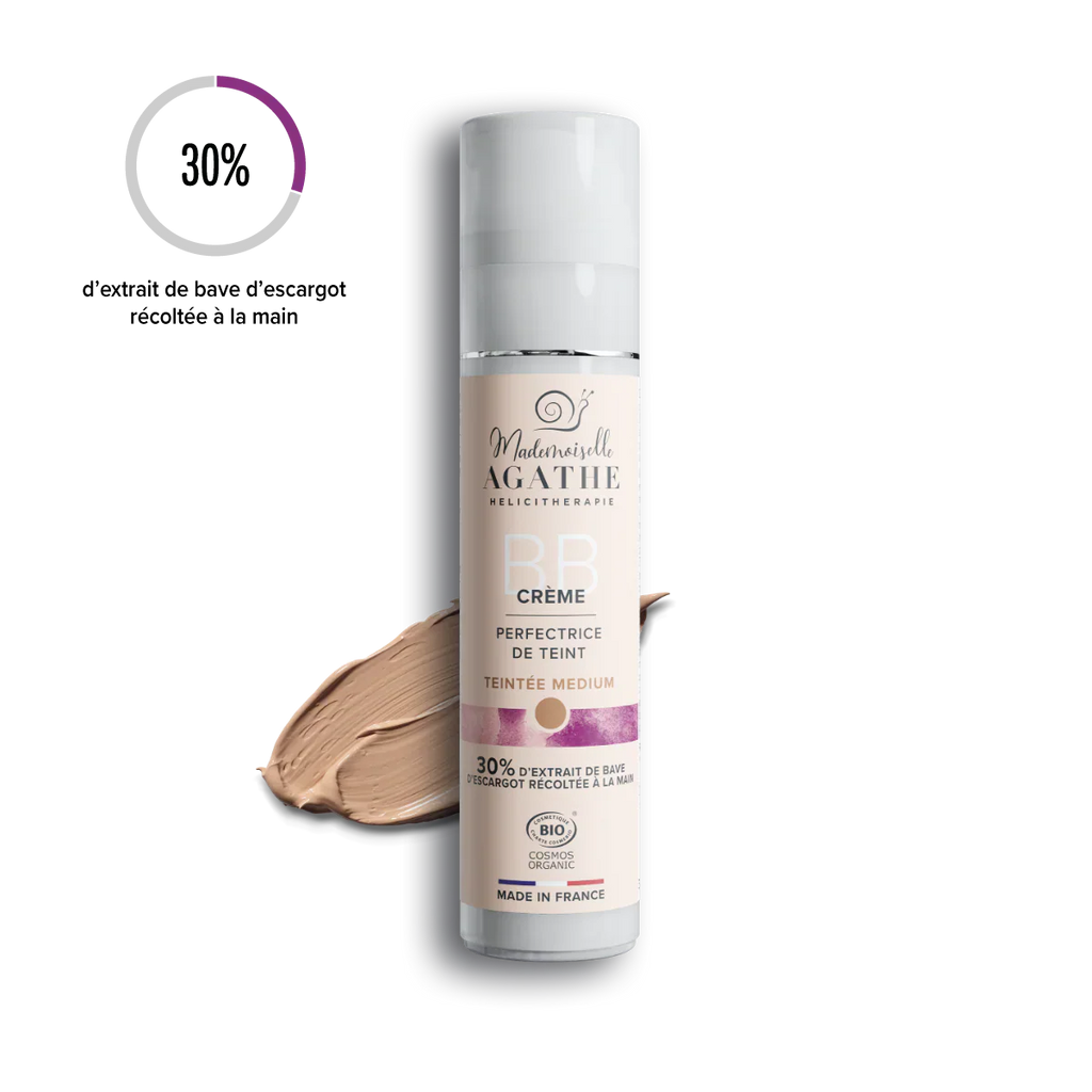 Bb crème à la bave d'escargot bio - teintée medium - 30ml - Mademoiselle Agathe