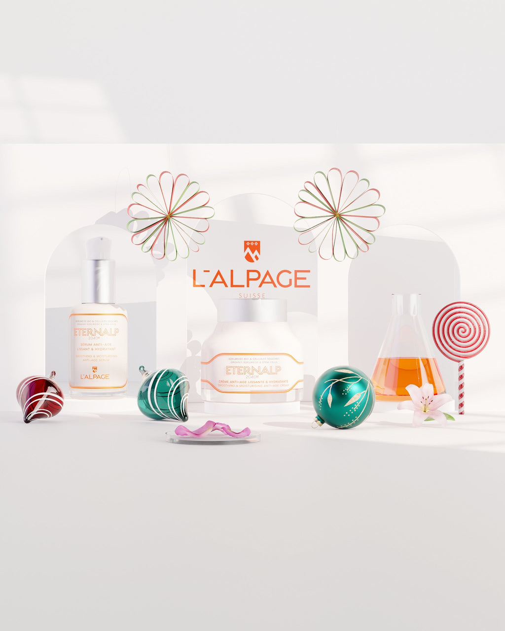 Set ou Coffret Cadeau DUO Crème Anti-Age + Sérum Anti-Age ETERNALP 2040m