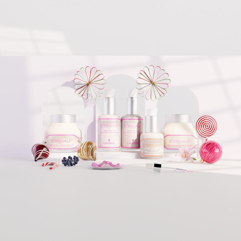 Set ou Coffret Cadeau Ultime Quintet Crème Anti-Age Liftant Jour 50ml & Nuit 50ml & Sérum Collagène Liftant & Sérum Anti-Age Repulpant Eternalp 4060m & Contour Yeux Eternalp 2040m