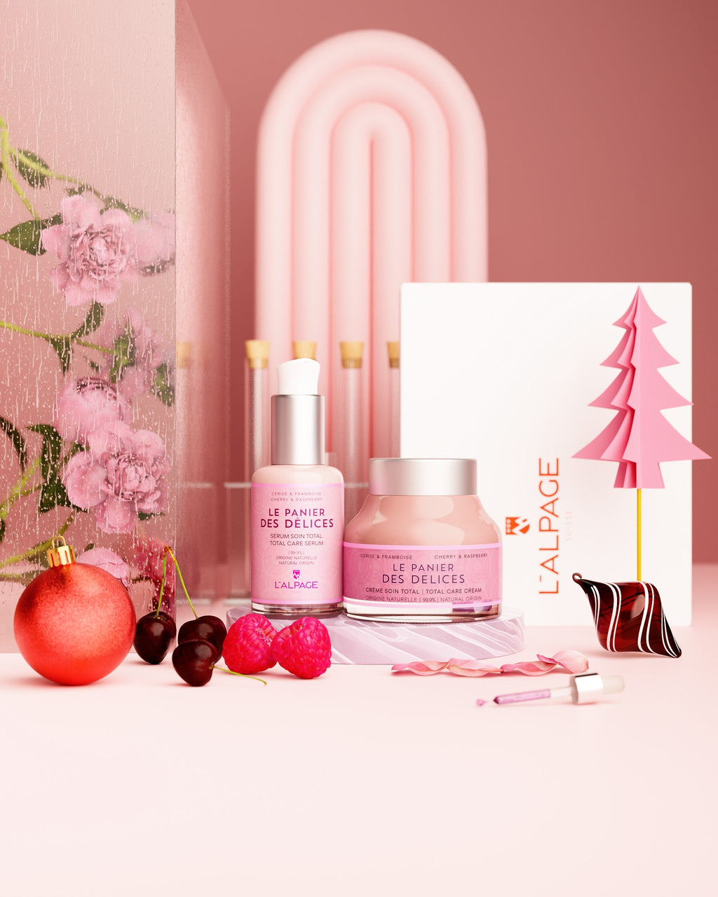 Set ou Coffret Cadeau Soin DUO Crème Soin Total + Sérum Soin Total LE PANIER DES Délices