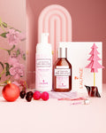 Set ou Coffret Cadeau Soin DUO Gelée de Douche Exfoliante 125ml + Mousse Nettoyante LE PANIER DES Délices