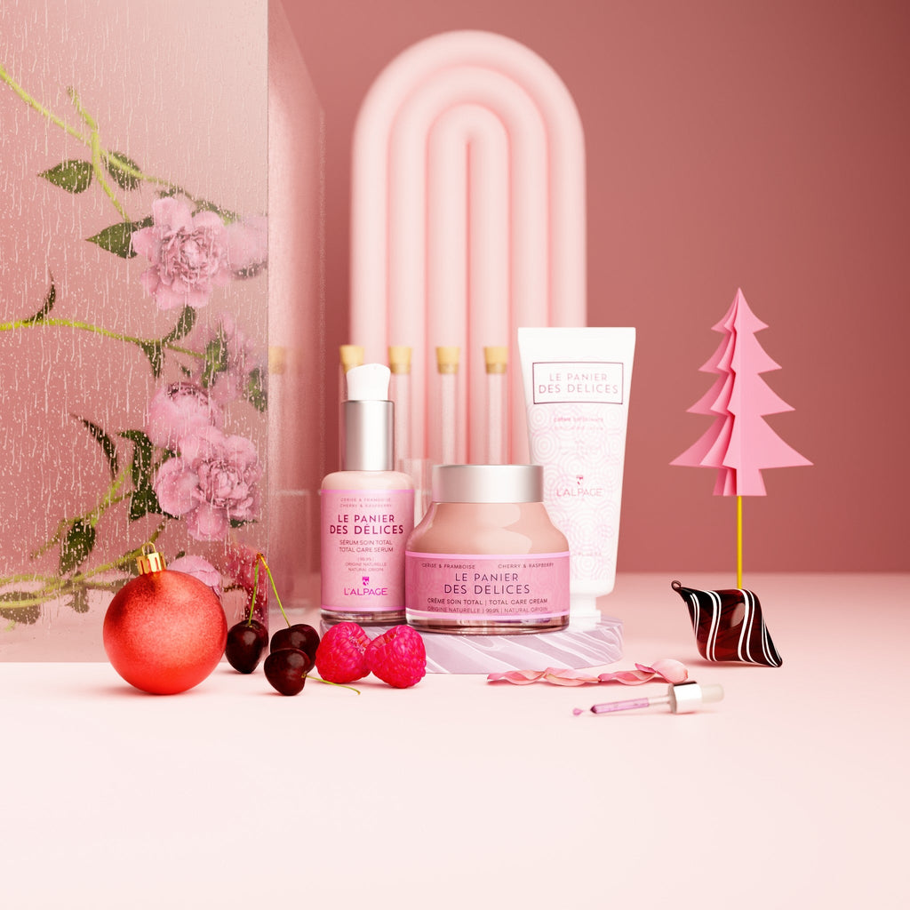 Set ou Coffret Cadeau Soin TRIO Crème & Sérum Soin Total + Crème Exfoliante Le Panier Des Délices
