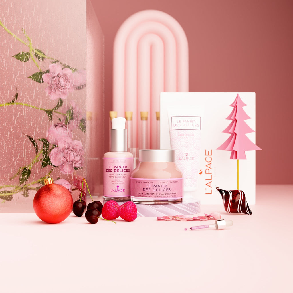 Set ou Coffret Cadeau Soin TRIO Crème & Sérum Soin Total + Crème Exfoliante Le Panier Des Délices