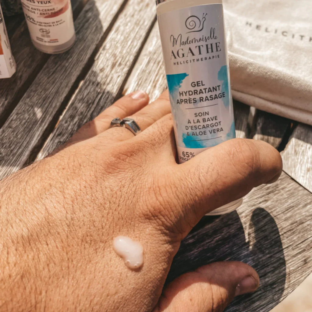Gel après-rasage à la bave d'escargot bio - hydratant & apaisant - 50ml -  Mademoiselle Agathe