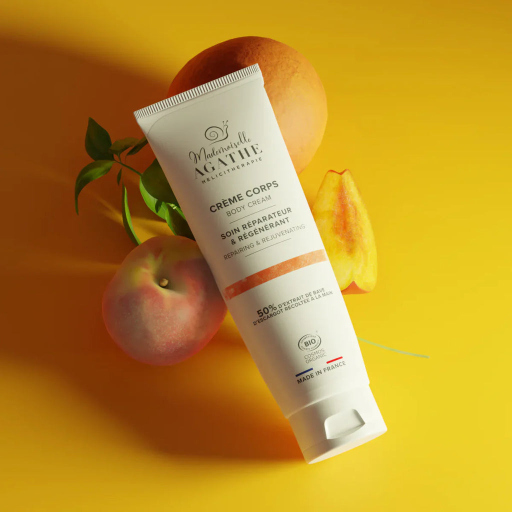 Crème corps à la bave d'escargot bio - réparatrice & régénérante - 200 ml - Mademoiselle Agathe