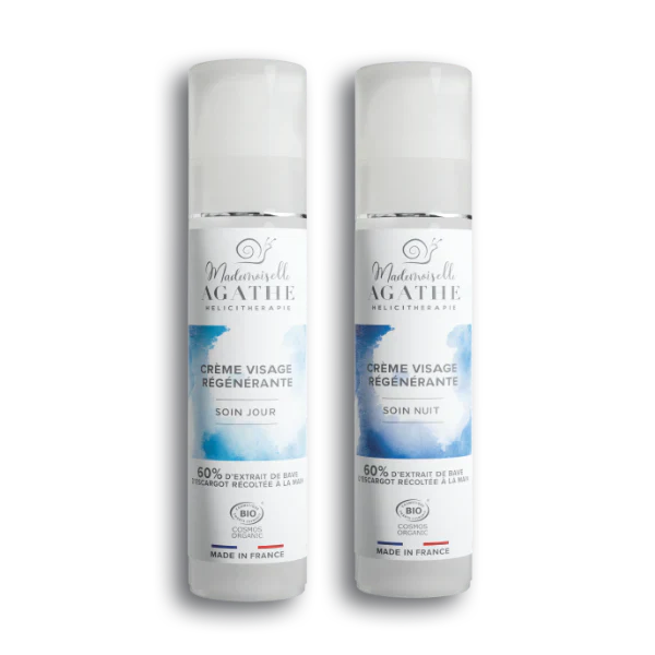 OFFRE Crème jour + 1 crème nuit OFFERT - 2x50ml - Mademoiselle Agathe