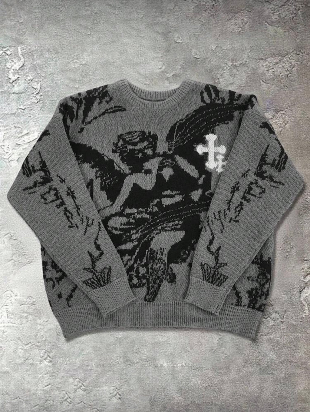 Cross Angel Knit Sweater – Streetwear Edition