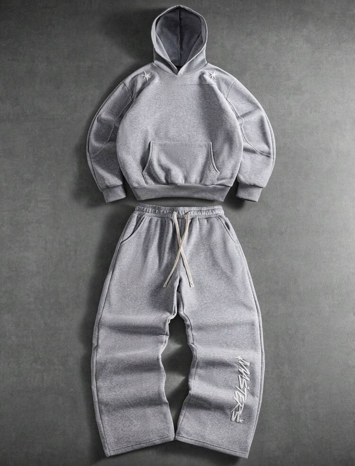 MASTERS Luxury Sweat Set – Grauer Hoodie & Jogginghose