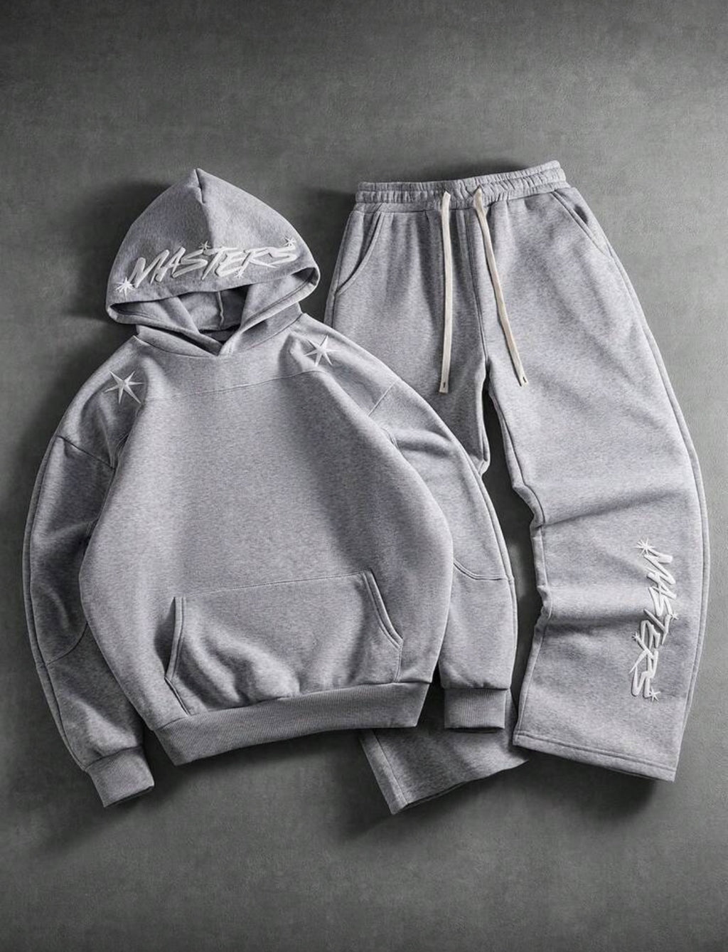 MASTERS Luxury Sweat Set – Grauer Hoodie & Jogginghose