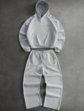 Bird Icon Tracksuit – Premium Grey Set