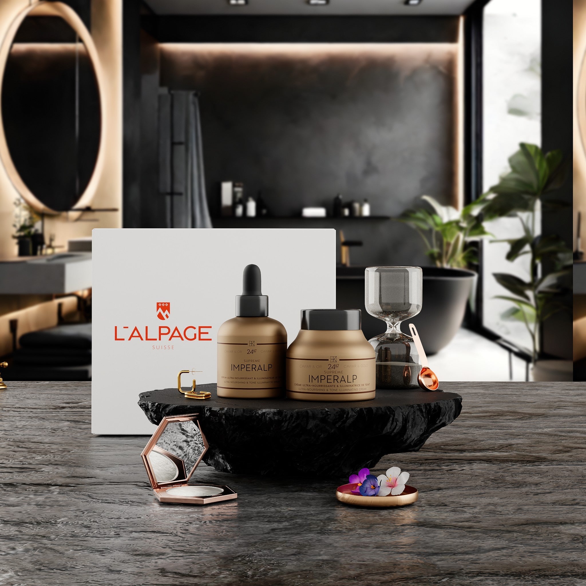 Coffret Cadeau Crème Caviar & Or + Sérum Caviar & Or Imperalp