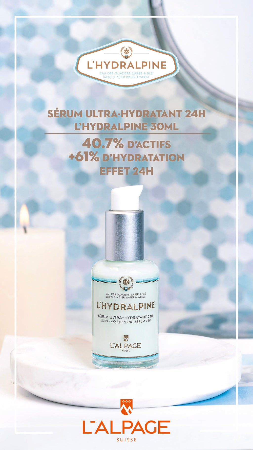Sérum Ultra-Hydratant 24h L'Hydralpine
