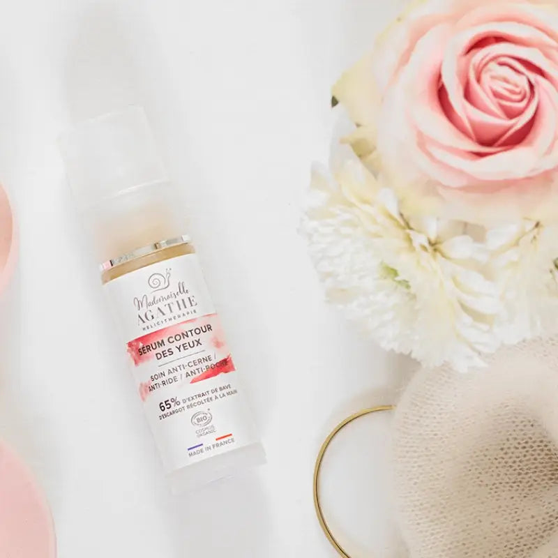 Serum yeux à la bave d'escargot certifié bio - anti-cerne, anti-ride - 30ml - Mademoiselle Agathe