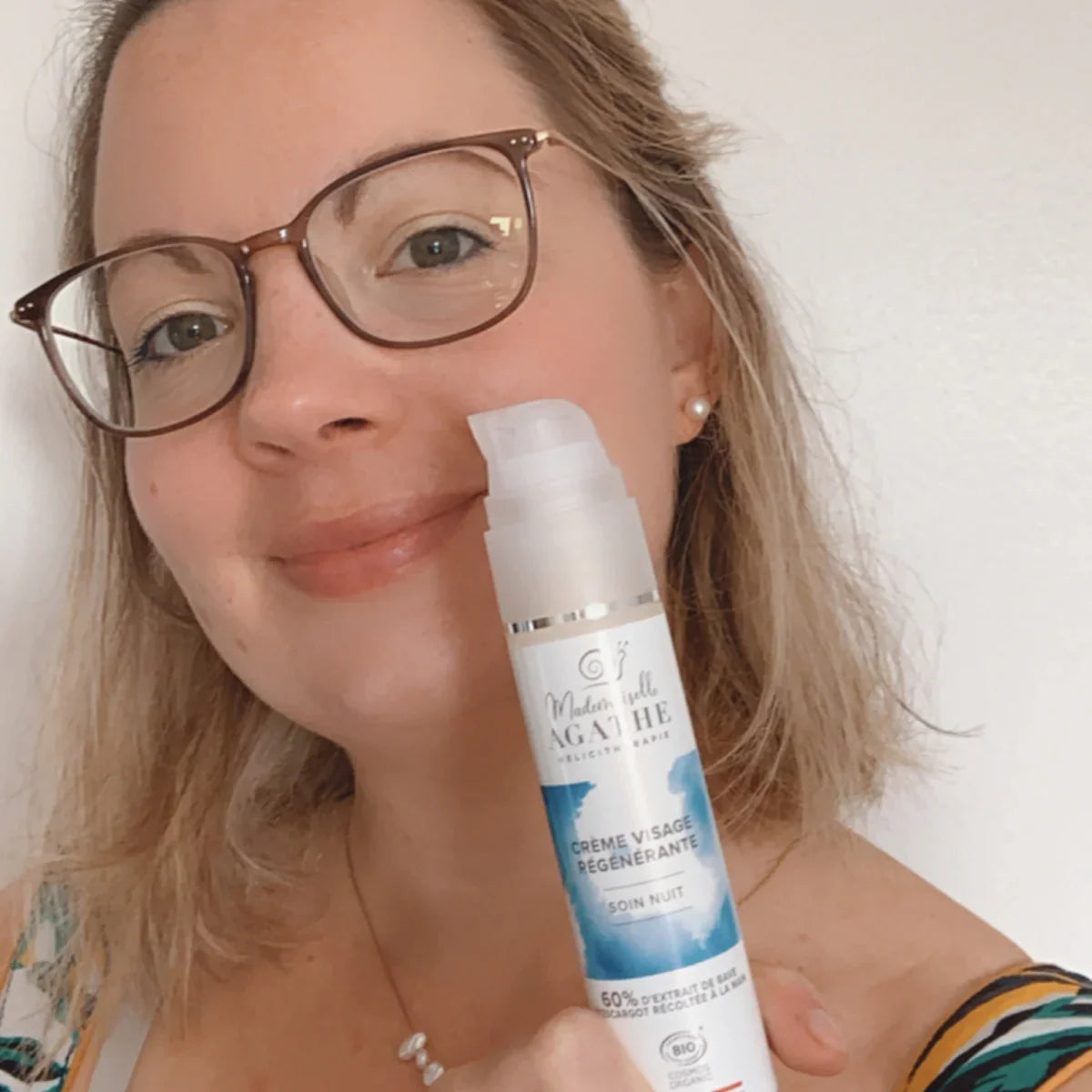 Crème nuit à la bave d'escargot certifiée bio - hydratante & régénérante - 50ml - Mademoiselle Agathe