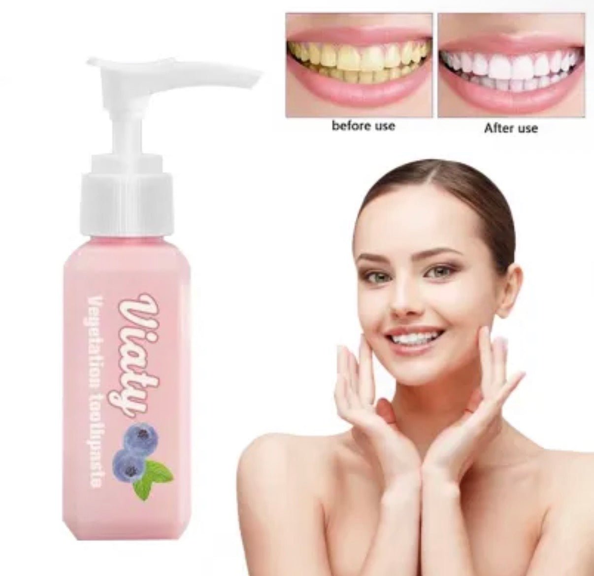 Blaubeer Zahnaufhellungs - Zahnpasta mit Natron - Averod