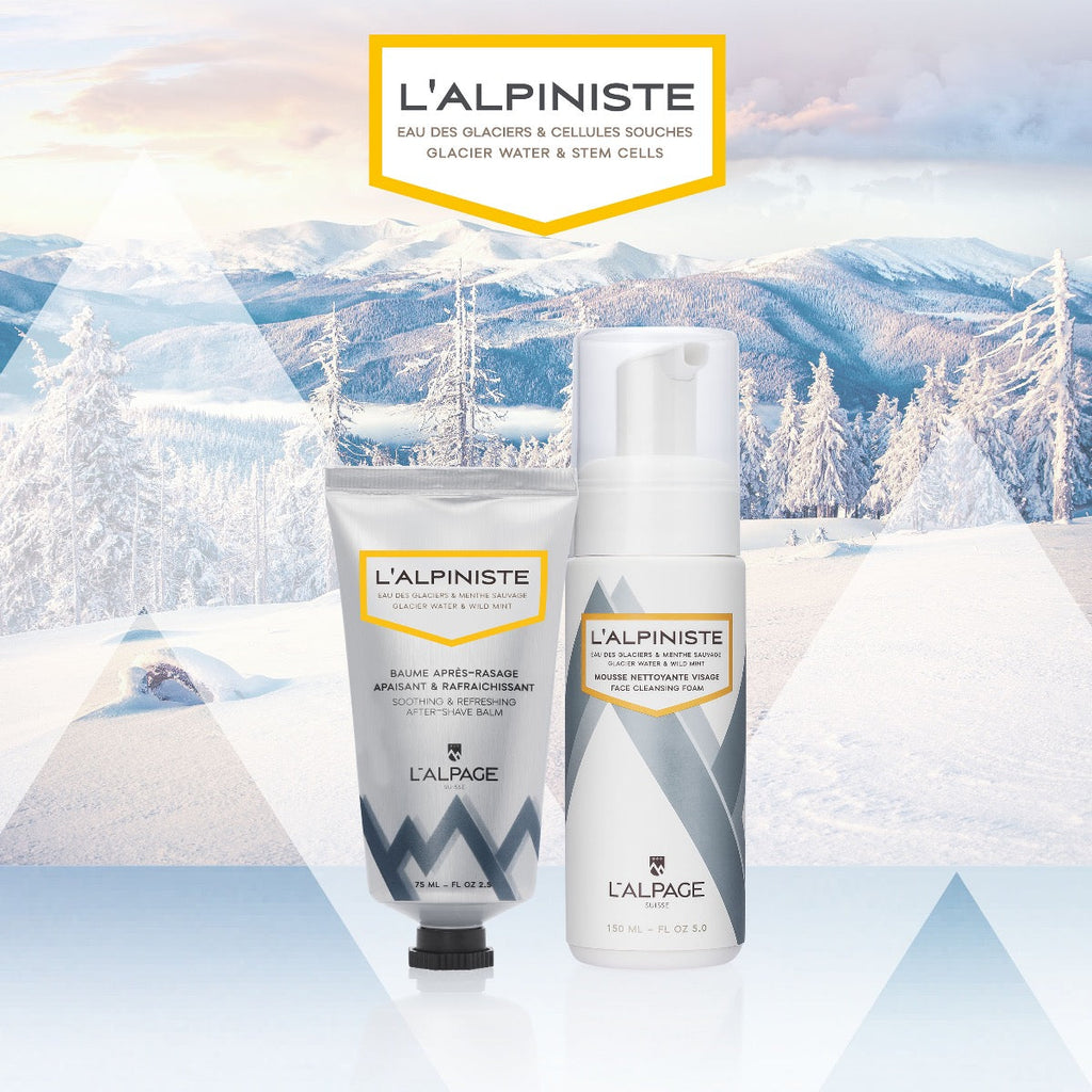Set ou Coffret Cadeau Soin DUO Baume Après-Rasage Apaisant + Mousse Nettoyante L'ALPINISTE