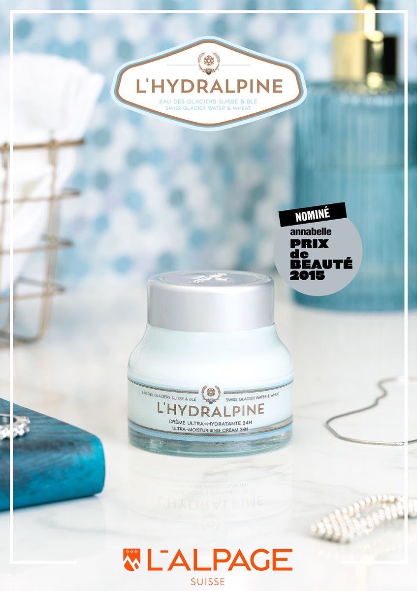 Set ou Coffret Cadeau Crème Visage Hydratante 24h + Sérum Visage Hydratante 24h + Crème Main L'HYDRALPINE