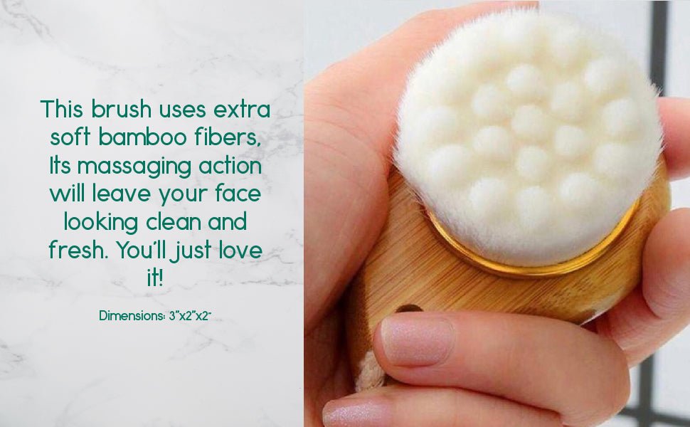 Facial Brush with Bamboo Handle - Averod