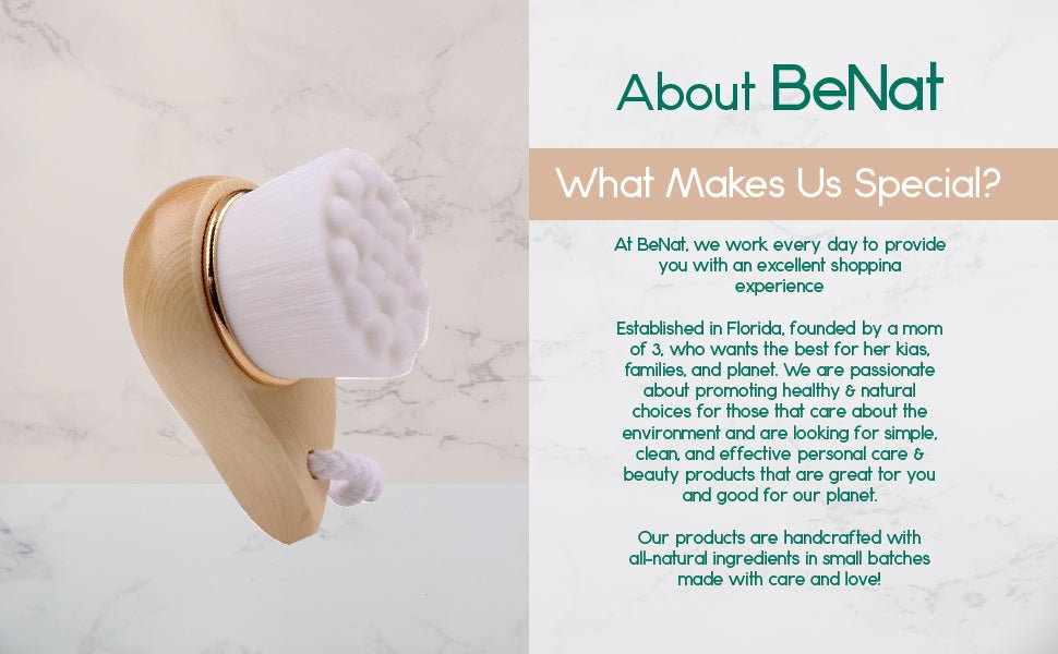 Facial Brush with Bamboo Handle - Averod