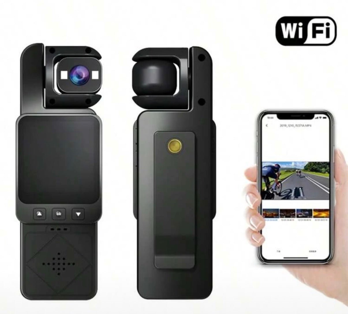 Mini WiFi Actionkamera mit 180° Drehobjektiv & Live - Übertragung - Averod