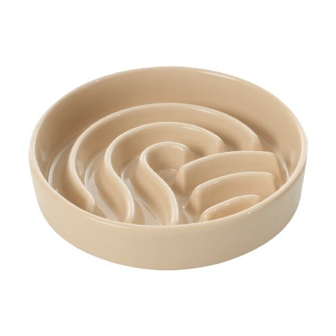 [Wave] Slow Feeder Dog Bowls - Pink / Beige / Orange - Averod