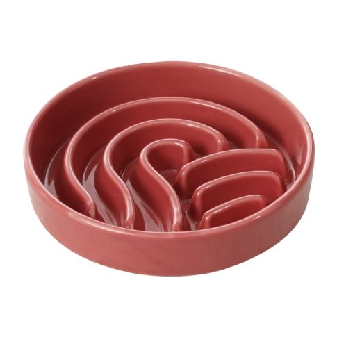 [Wave] Slow Feeder Dog Bowls - Pink / Beige / Orange - Averod