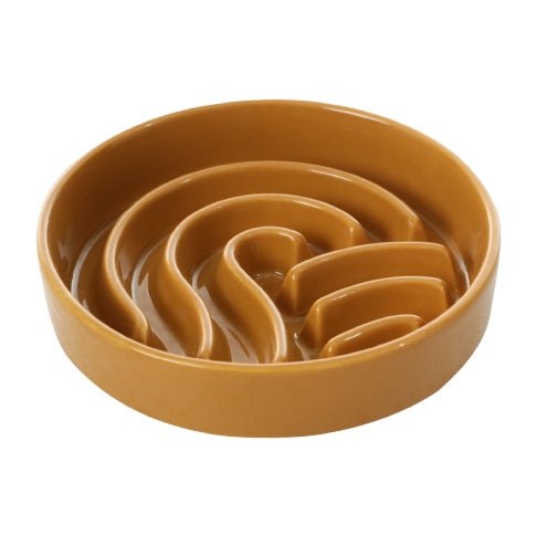 [Wave] Slow Feeder Dog Bowls - Pink / Beige / Orange - Averod
